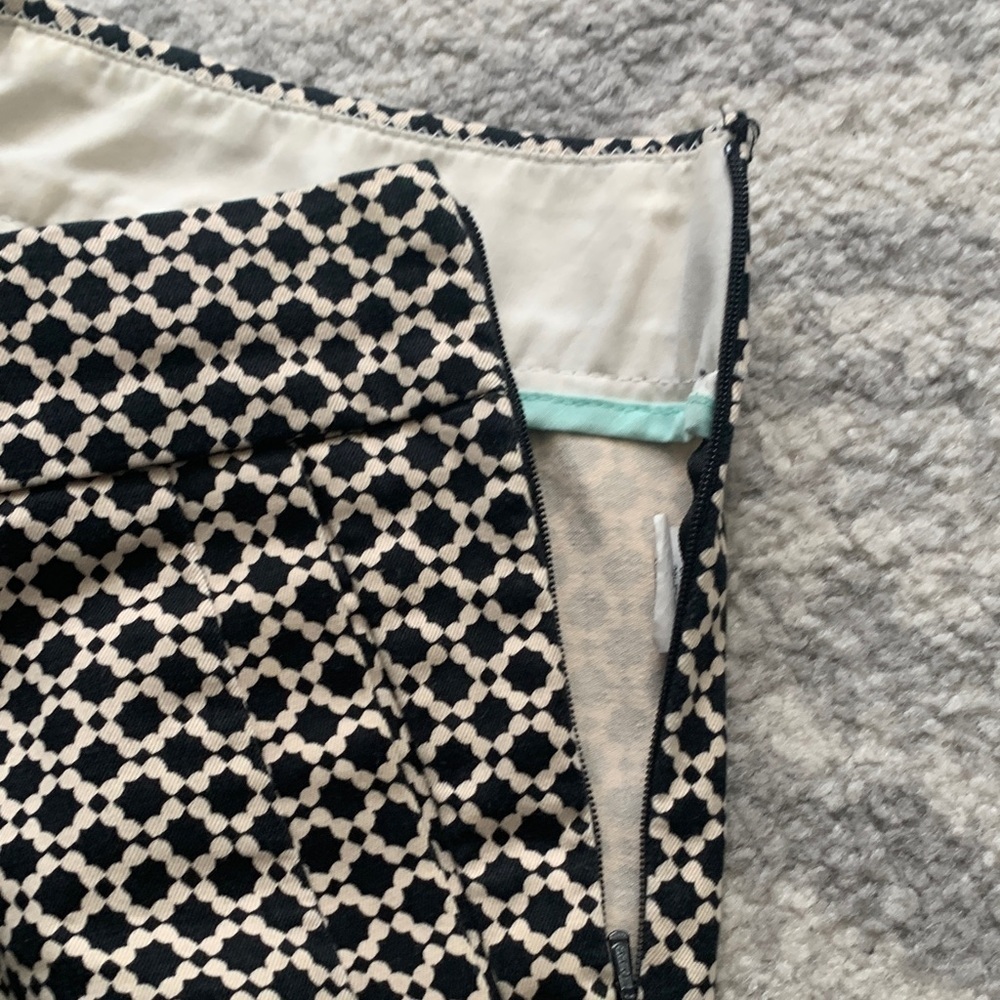 J. Crew High Waist Geometric Black and White Shorts - Picture 5 of 11